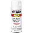 Rust-Oleum® Protective Enamel Spray Paint Semi-Gloss White For Sale