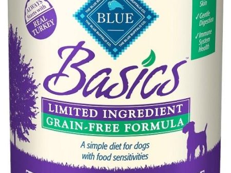 Blue Buffalo Basics Grain Free LID Turkey and Potato Recipe Adult Canned Dog Food Hot on Sale