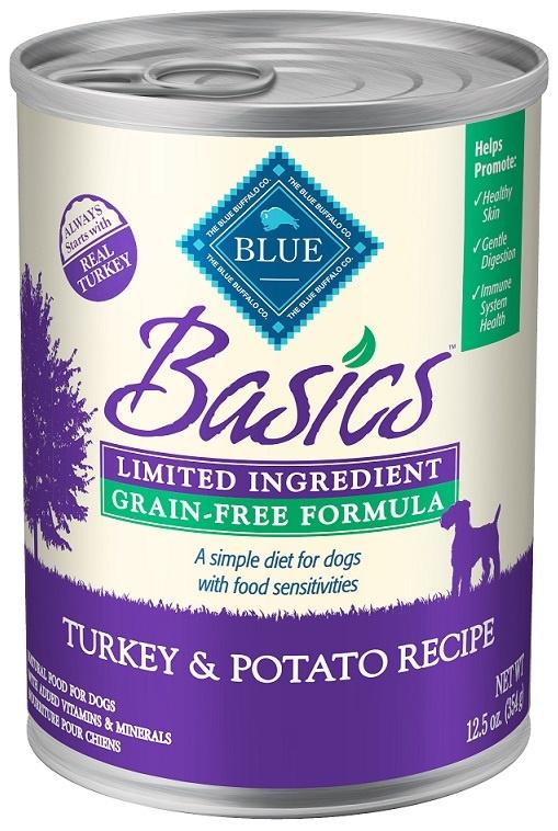 Blue Buffalo Basics Grain Free LID Turkey and Potato Recipe Adult Canned Dog Food Hot on Sale