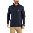 Carhartt Force Relaxed Fit Midweight Long-Sleeve Quarter-Zip Mock-Neck T-Shirt Fashion