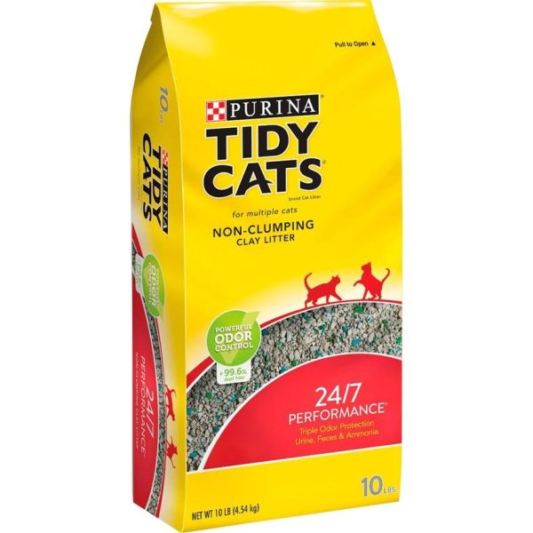 Tidy Cats Non Clumping 24 7 Performance MultiCat Long Lasting Odor Control Cat Litter Hot on Sale