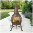 CHIMINEA CAST IRON CORONA (15 INCH, GOLD) Online Hot Sale