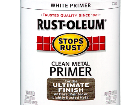 Rust-Oleum® Clean Metal Primer Flat White For Sale