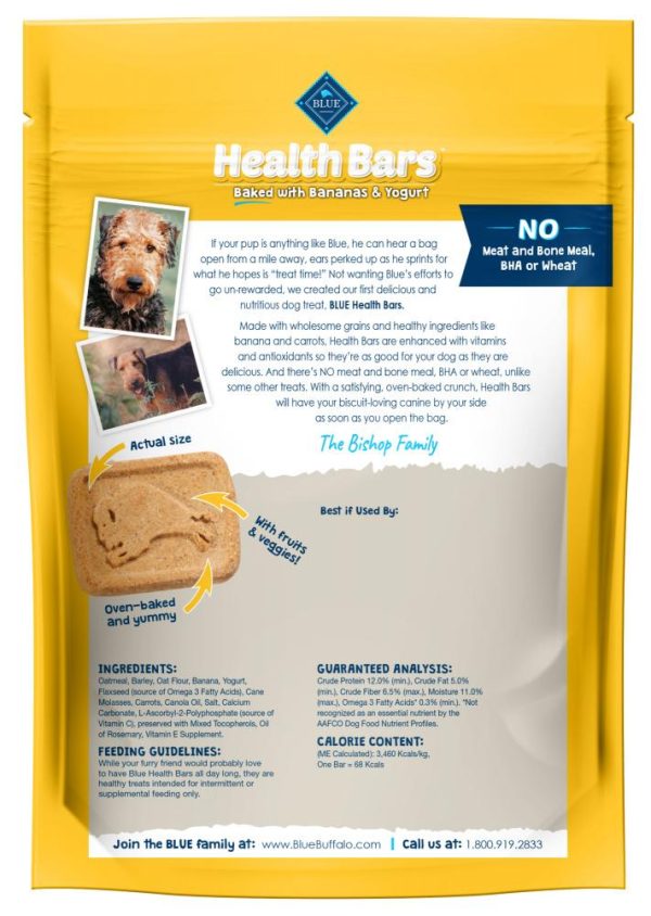 Blue Health Bars Baked With Banana & Yogurt Dog Treats on Sale