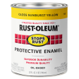 Rust-Oleum® Protective Enamel Brush-On Paint Gloss Sunburst Yellow For Sale