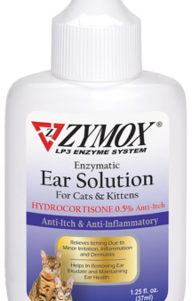 ZYMOX® Enzymatic Ear Solution with 0.5% Hydrocortisone for Cats and Kittens (1.25-oz) Discount