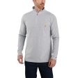 Carhartt Force Relaxed Fit Midweight Long-Sleeve Quarter-Zip Mock-Neck T-Shirt Fashion