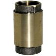 Check Valve, Brass, 1-1 4-In. Fashion