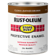 Rust-Oleum® Protective Enamel Brush-On Paint Gloss Leather Brown Online Hot Sale