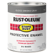 Rust-Oleum® Protective Enamel Brush-On Paint Gloss Smoke Gray Online