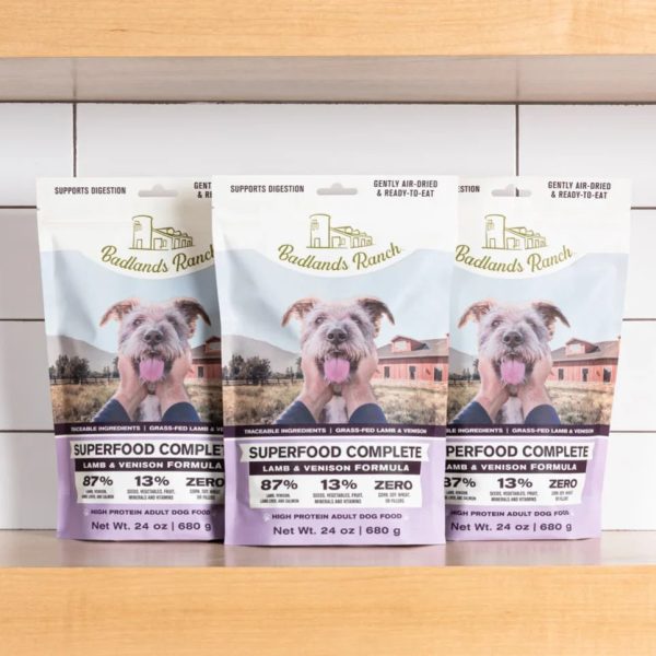 Badlands Ranch Superfood Complete Lamb & Venison Formula Air-Dried Adult Dog Food Hot on Sale