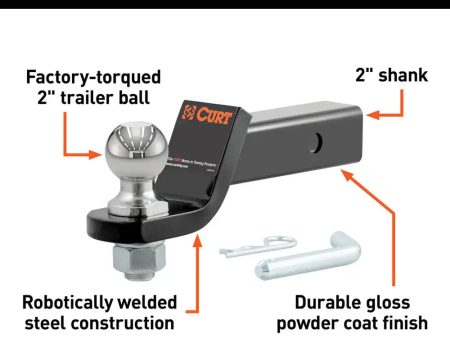 Curt Loaded Ball Mount With 2  Ball Imported Online now