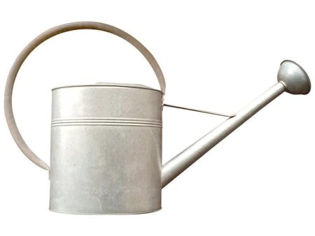 VINTAGE GALVANIZED WATERING CAN (3.2 GALLON, GALVANIZED) Online