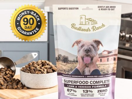 Badlands Ranch Superfood Complete Lamb & Venison Formula Air-Dried Adult Dog Food Hot on Sale