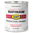 Rust-Oleum® Protective Enamel Brush-On Paint Gloss White For Discount