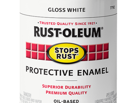 Rust-Oleum® Protective Enamel Brush-On Paint Gloss White For Discount