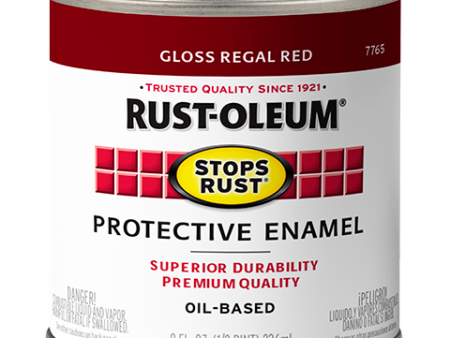 Rust-Oleum® Protective Enamel Brush-On Paint Gloss Regal Red Fashion