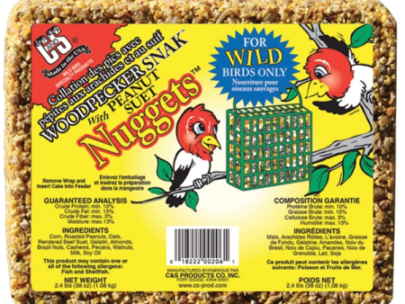 C&S Woodpecker Snak™ with Suet Nuggets™ (2.4 lbs) Sale