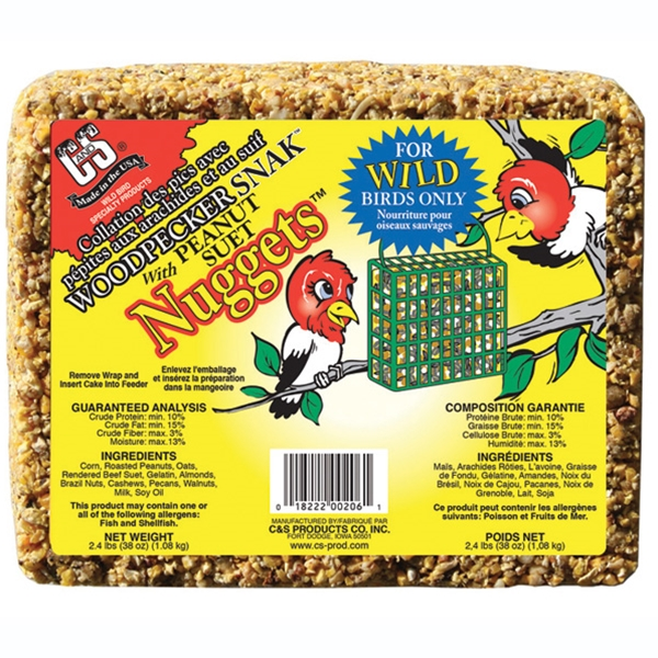 C&S Woodpecker Snak™ with Suet Nuggets™ (2.4 lbs) Sale