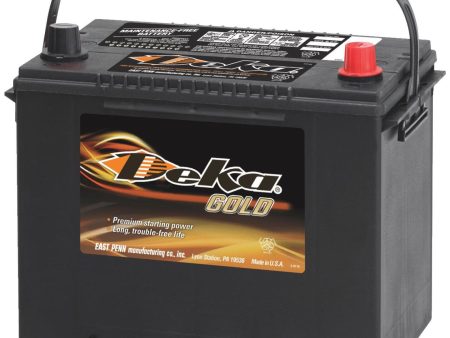 Deka Gold 12-Volt 650 CCA Automotive Battery, Top Post Right Front Positive Terminal Fashion