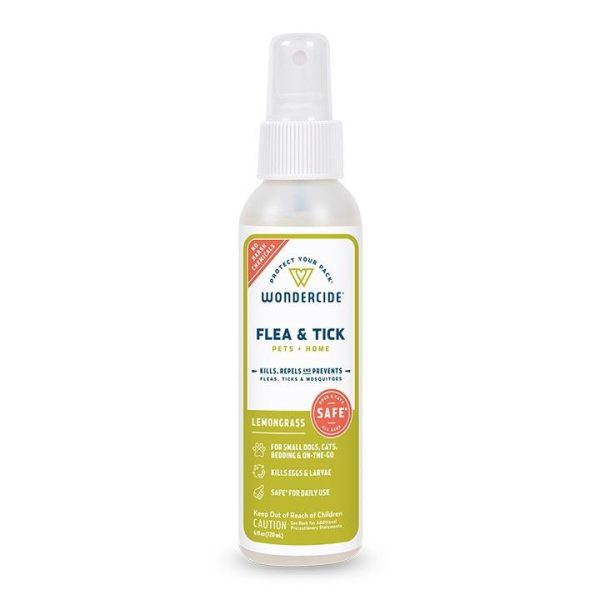 Wondercide Lemongrass Flea & Tick Spray for Pets + Home with Natural Essential Oils For Sale