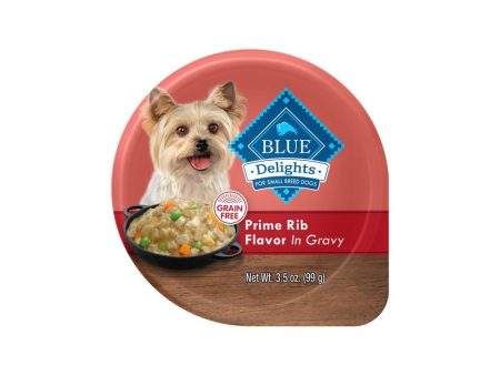 Blue Buffalo Blue Delights Small Breed Prime Rib in Gravy Dog Food Cup (3.5-oz, single cup) Hot on Sale