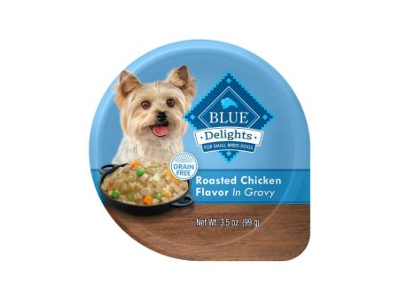 Blue Buffalo Blue Delights Small Breed Rotisserie Chicken in Gravy Dog Food Cup (3.5-oz, single cup) Hot on Sale