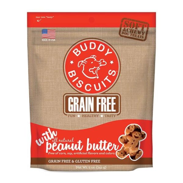 Cloud Star Buddy Biscuits Grain Free Soft and Chewy Peanut Butter Dog Treats Online Hot Sale