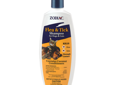 ZODIAC FLEA & TICK SHAMPOO FOR DOGS & CATS (12 oz.) Cheap