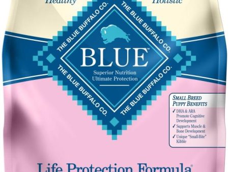 Blue Buffalo Life Protection Natural Chicken & Oatmeal Recipe Small Breed Puppy Dry Dog Food Supply