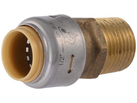 Sharkbite & Cash ACME Max Brass Push Male Adapter (0.5 x 0.5 in. Pack of 24) Online Sale