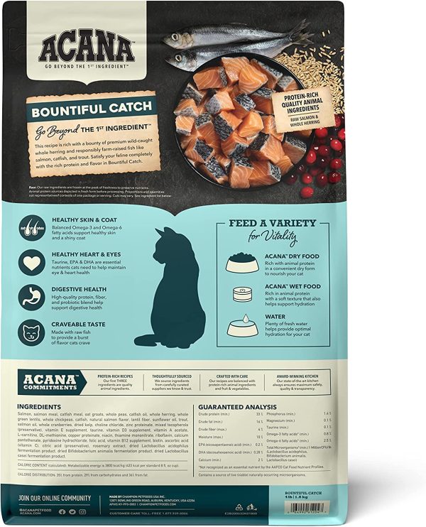 ACANA Bountiful Catch Dry Cat Food Supply