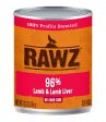 RAWZ 96% Lamb & Lamb Liver Canned Food for Dogs Hot on Sale