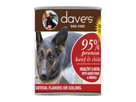 Dave’s 95% Premium Meats™ Canned Dog Food—Beef & Chicken Online Sale