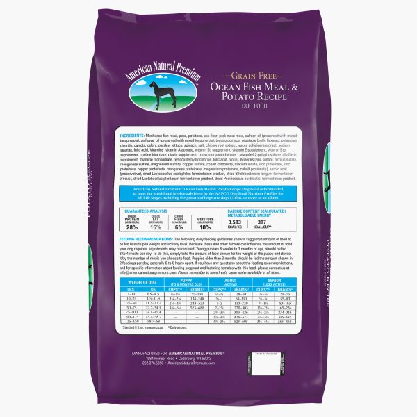 American Natural Premium Grain Free Ocean Fish and Potato Recipe Dog Food Cheap