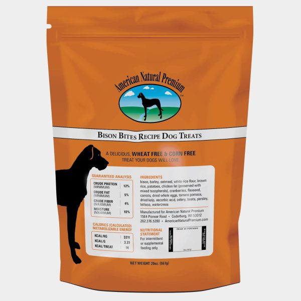 American Natural Premium Bison Bites Dog Treats Online Sale