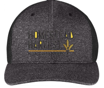 Black and Grey Homestead Harvest Hat For Discount