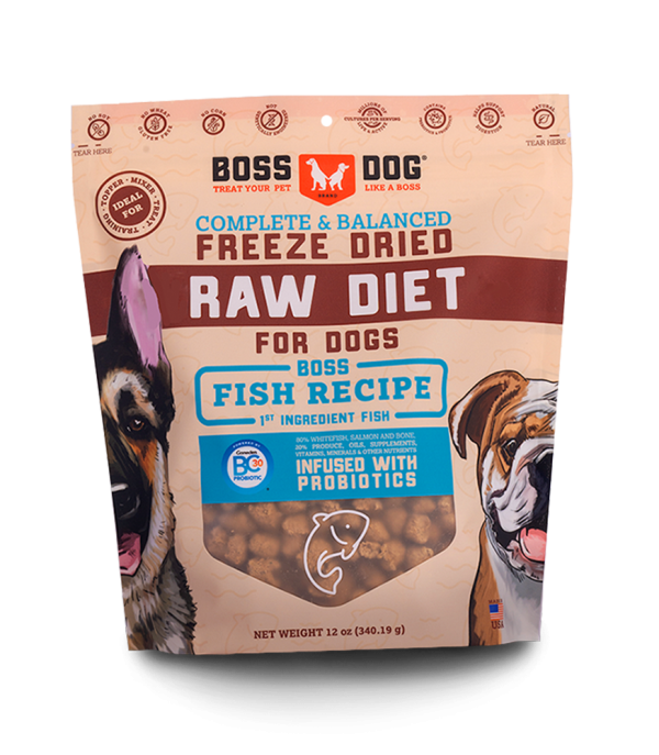 Boss Dog Freeze Dried Diet Complete Fish Recipe Fashion