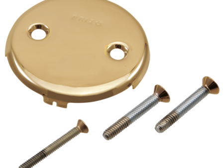 Brizo RP43153PG Toe-operated overflow plate with screws Online